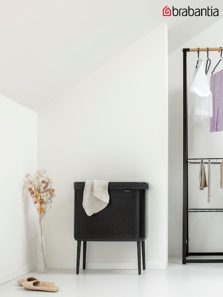 Brabantia Matt Black Bo 60L Laundry Bin (959040) | £0