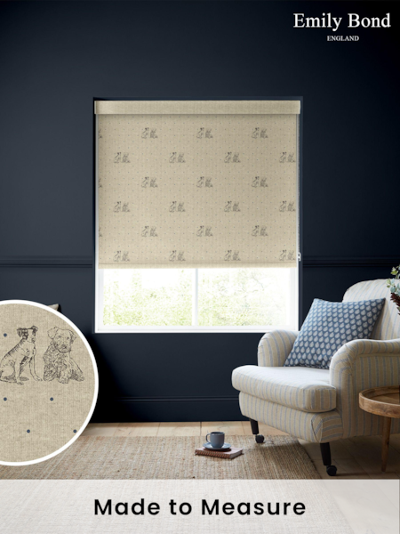 Emily Bond Indigo Millie Made to Measure Roller Blinds (959122) | £58