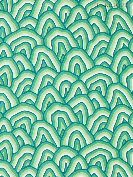 Harlequin Green Kumo 10.05M Wallpaper (960182) | £102