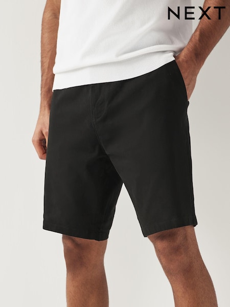 Black Slim Fit Stretch Chinos Shorts (960249) | £20