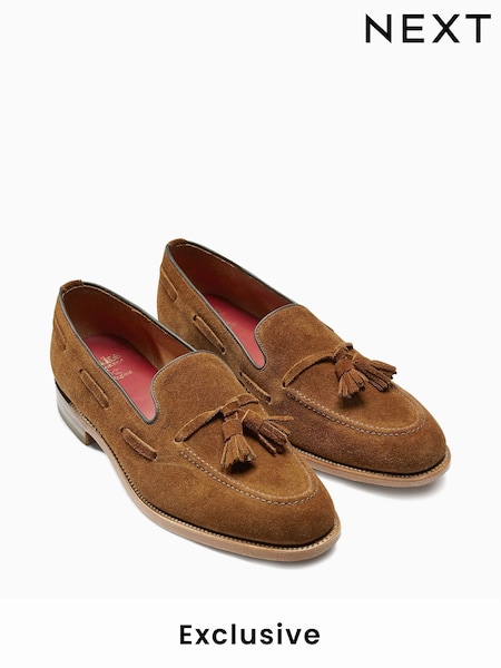 Tan Brown Loake For Next Suede Loafers (961498) | £175