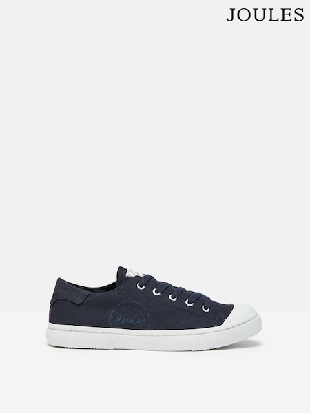 Joules Coast Navy Blue Canvas Pumps (961860) | £37