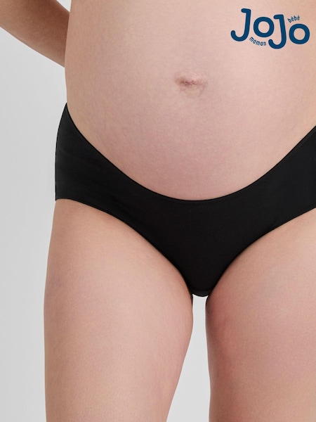 JoJo Maman Bébé Black 3-Pack Maternity Knicker Shorts (962452) | £16