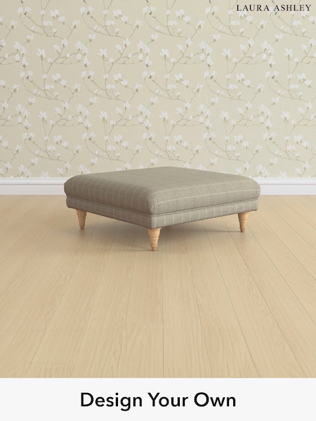 Carolyn Check/Hazelnut Natural Gloucester By Laura Ashley (962481) | £600
