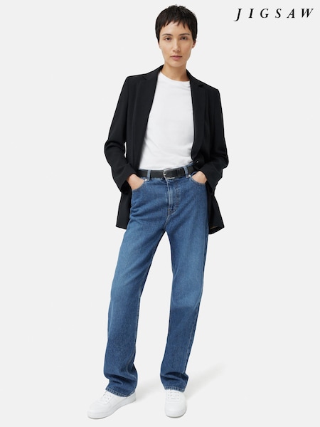 Jigsaw Blue Delmont 100% Cotton Jeans (962847) | £90