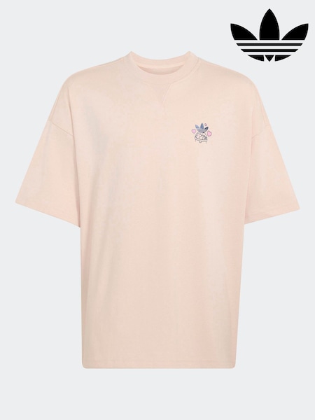 Pink - Adidas Originals Bubble Tea Graphic T-shirt