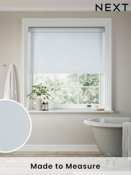 Duck Egg Blue Misty Made to Measure Blackout Roller Blind (966244) | £66