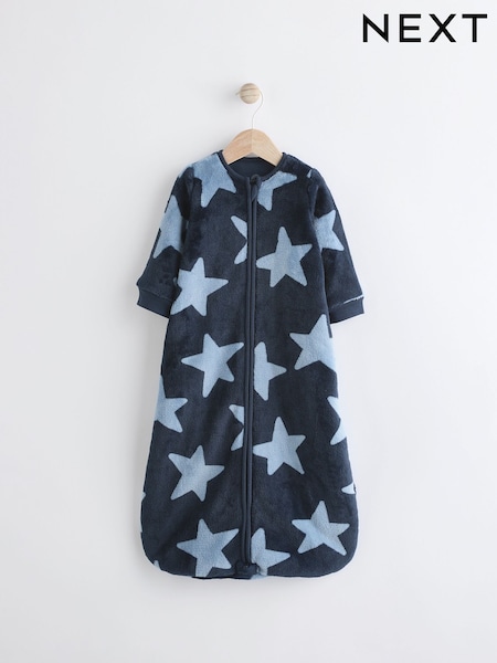 Blue Stars 2.5 Tog Fleece Long Sleeve Sleep Bag (967917) | £9 - £10