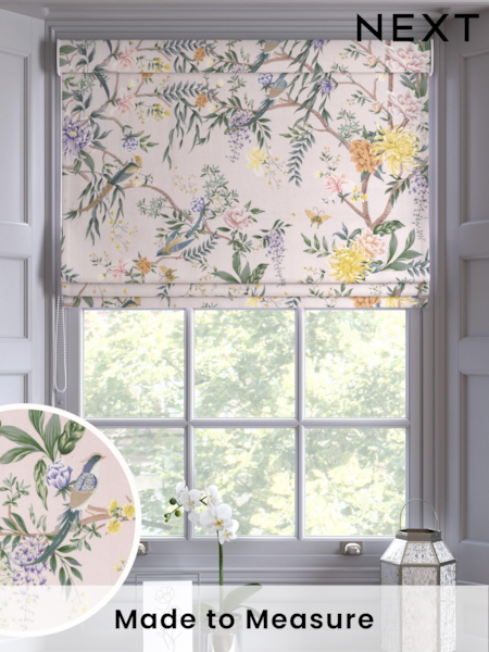 Pink Emporium Made to Measure 100% Cotton Roman Blind (970201) | £52