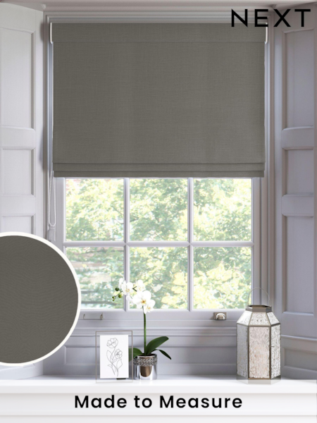 Grey Nikki Made To Measure Roman Blind (970381) | £84
