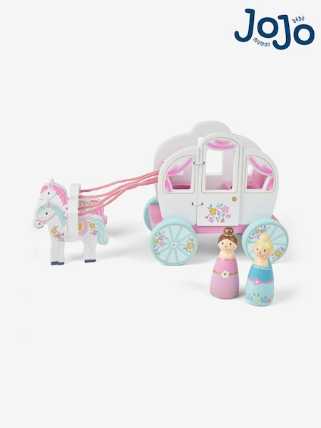 JoJo Maman Bébé Wooden Princess Carriage Playset (970639) | £26