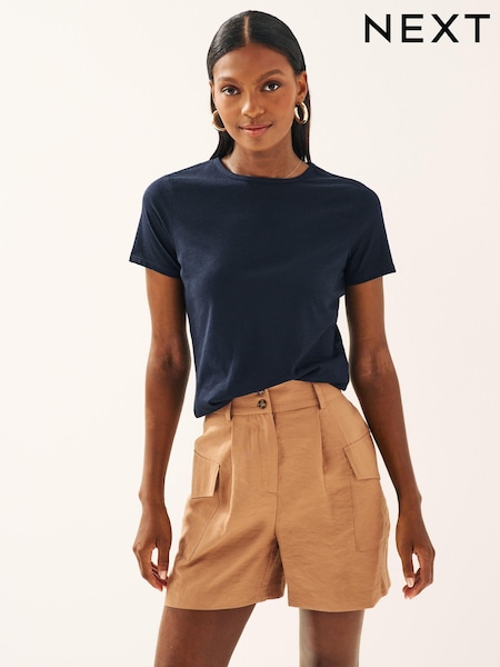 Navy Blue The Everyday Crew Neck Cotton Rich Short Sleeve T-Shirt (971477) | £5