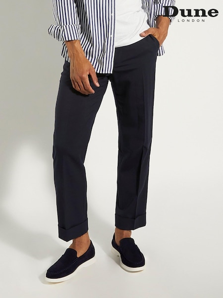 Dune London Blue Buftonn Sole Loafers (971822) | £99