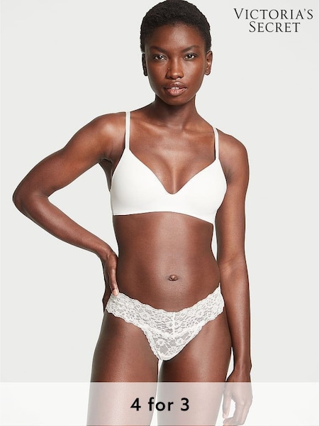 Victoria's Secret Coconut White Thong Knickers (971993) | £9