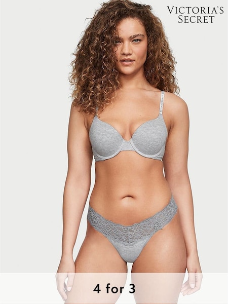 Victoria's Secret Grey Heather Knickers (972066) | £9