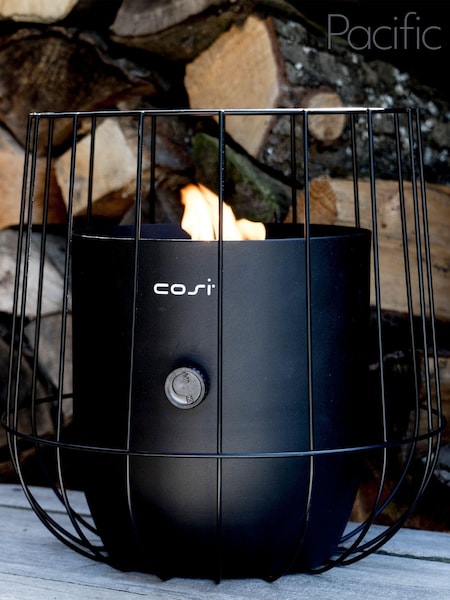 Pacific Black Garden Cosiscoop Basket Fire Pit Lantern (972274) | £170