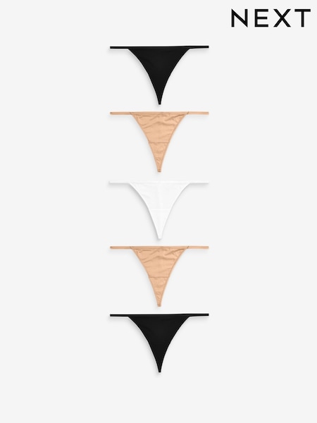 Praline Nude G-String Microfibre Knickers 5 Pack (972377) | £14