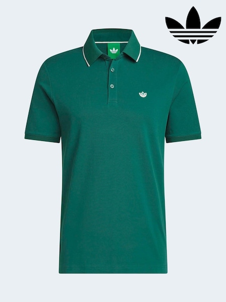 Green - Regular Adidas Original F Solid Polo Shirt
