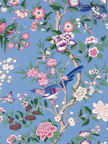 Sanderson Blue Chinoiserie Hall 10.05M Wallpaper (973103) | £164