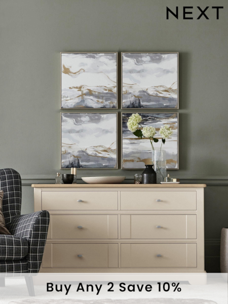 Stone Hampton Painted Oak Collection 6 Drawer Chest Of Drawers (973195) | £950