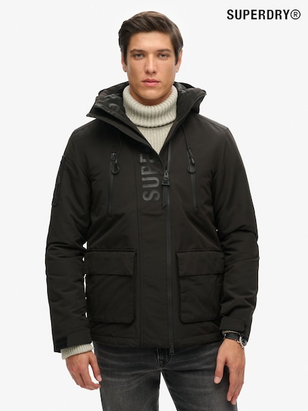 Superdry Black Ultimate Windcheater Coat Jacket (973206) | £95