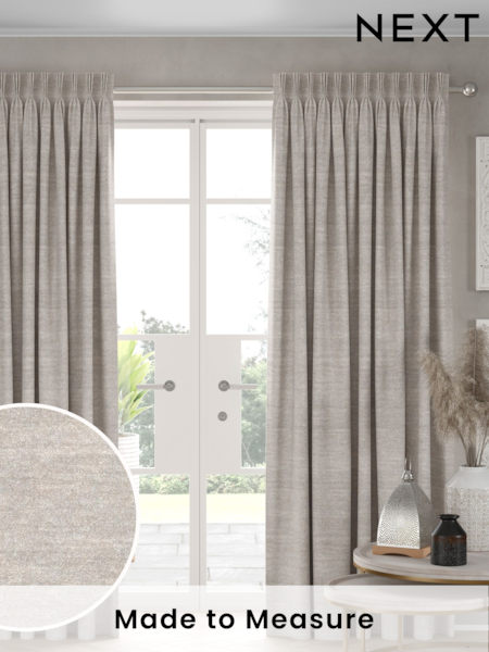 Natural Cosy Texture Made to Measure Curtains (973507) | £100