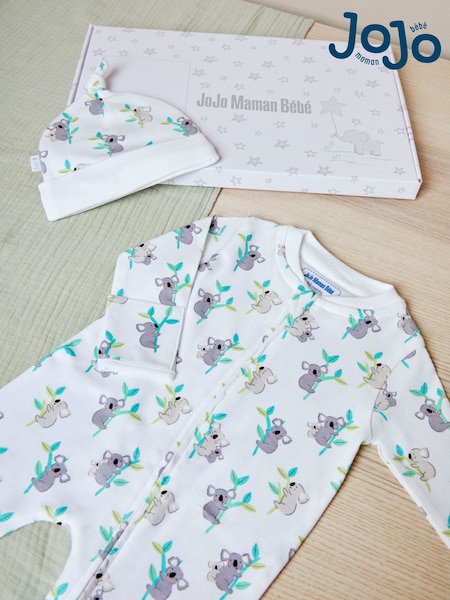 JoJo Maman Bébé White Koala 2-Piece Letter Box Gift Set (975129) | £24