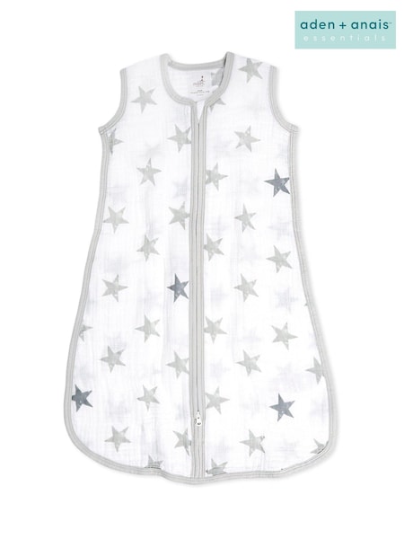 aden + anais Grey Essentials 1.0 Tog Summer 100% Cotton Sleeping Bag (975616) | £20