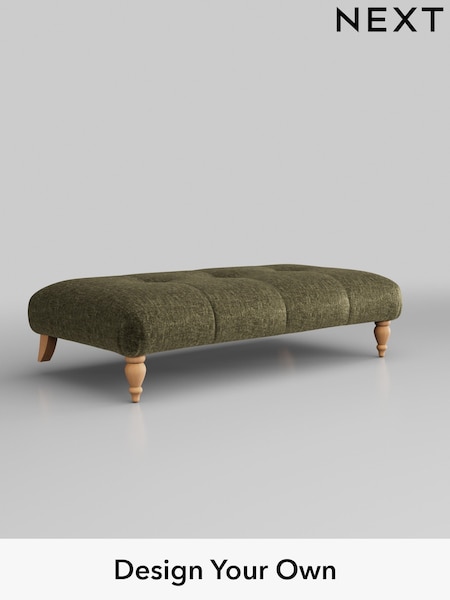 Plush Chenille/Moss Green Erin Buttoned Back Deep Sit (977956) | £499