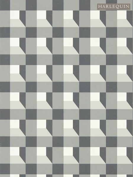 Harlequin Grey Blocks 10.05M Wallpaper (977980) | £102