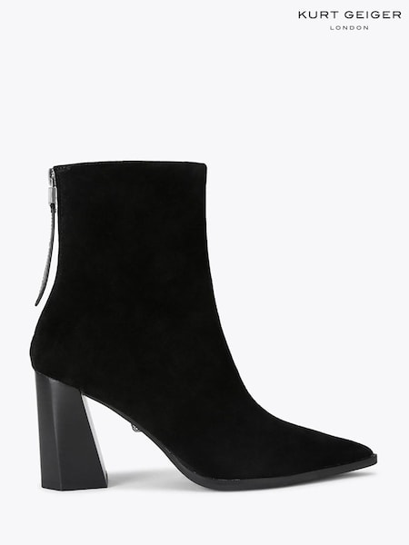 Black - Kurt Geiger London Lilly Suede Ankle Boots