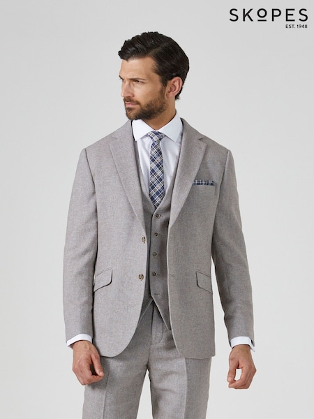 Skopes Natural Jude Tweed Tailored Fit Suit Jacket (978204) | £140
