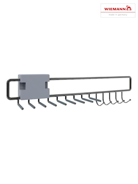 Wiemann Silver Wardrobe Internal Pull-out Tie and Belt Rack (978253) | £75