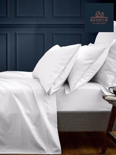 Bedeck of Belfast White Bob 600 Thread Count Egyptian Cotton Oxford Pillowcase (980176) | £20