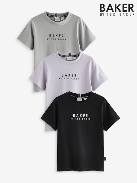 Baker by Ted Baker 100% Cotton T-Shirts 3 Pack (981606) | £30 - £34