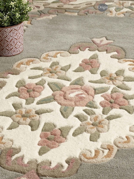 Origins Grey Shensi Rug (982110) | £60 - £265