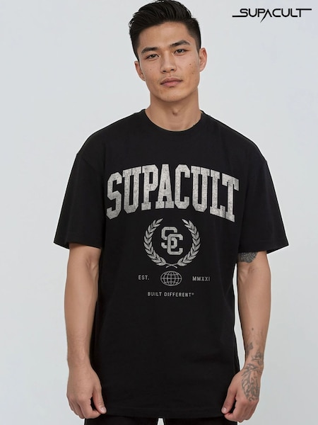 Black - Regular Supacult Built Different T-shirt