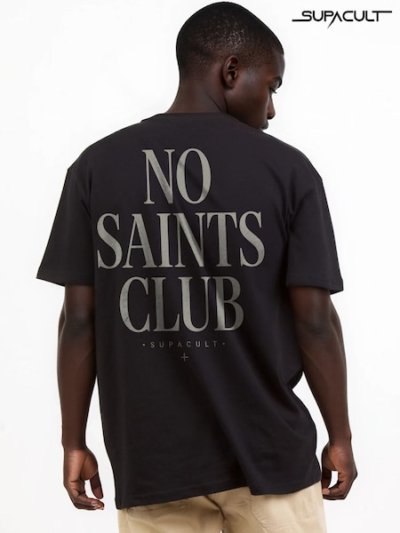 Black - Regular Supacult No Saints Club T-shirt