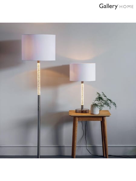 Gallery Home Silver Andy Floor Lamp (983222) | £157