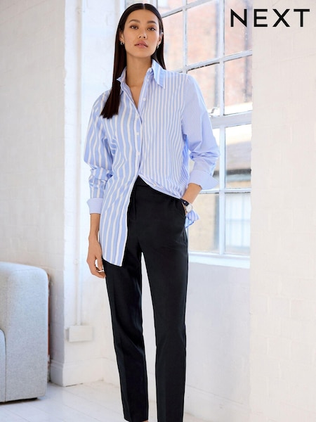 Navy Tailored Stretch Slim Trousers (983968) | £24
