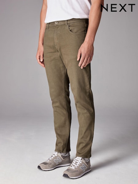 Dark Tan Slim Fit Soft Touch Coloured Stretch Jeans (984206) | £30