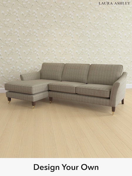 Carolyn Check/Hazelnut Natural Marford By Laura Ashley (985495) | £2,150