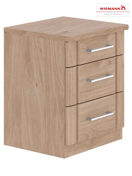 Wiemann Holm Oak Torquay 3 Drawer Bedside Table (986073) | £290