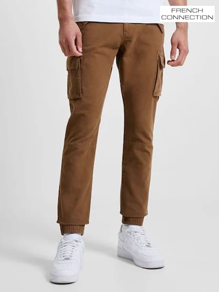 French Connection Natural 100% Cotton Cargo Trousers (986075) | £50