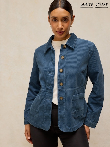 Blue - White Stuff Carrie Cord Jacket