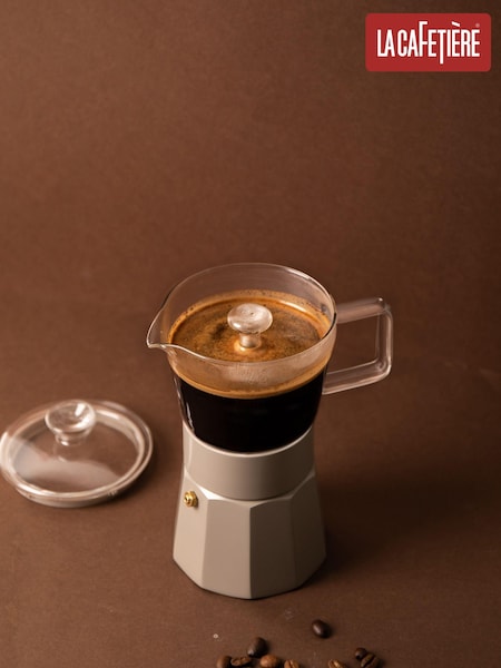 La Cafetière Cream 6 Cup Glass Espresso Maker (987180) | £65