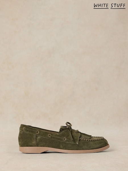 Green - White Stuff Mahri Boat Shoes