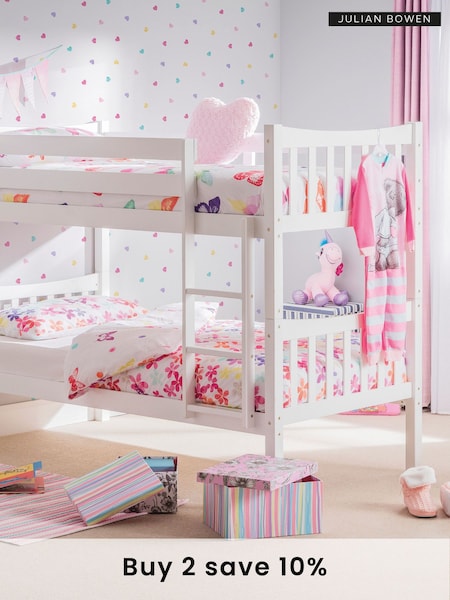 Julian Bowen Bright White Zodiac Bunk Bed (987397) | £380