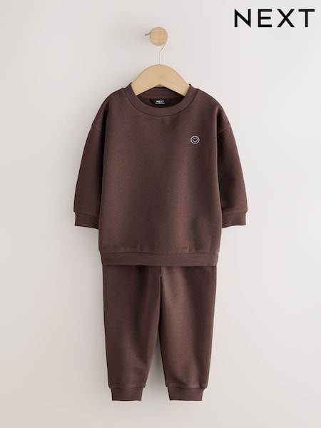 Chocolate Brown - Sweatshirt And Joggers Set (3mths-7yrs)