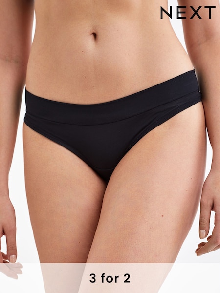 Black Thong Ultimate Comfort Knickers (987698) | £7